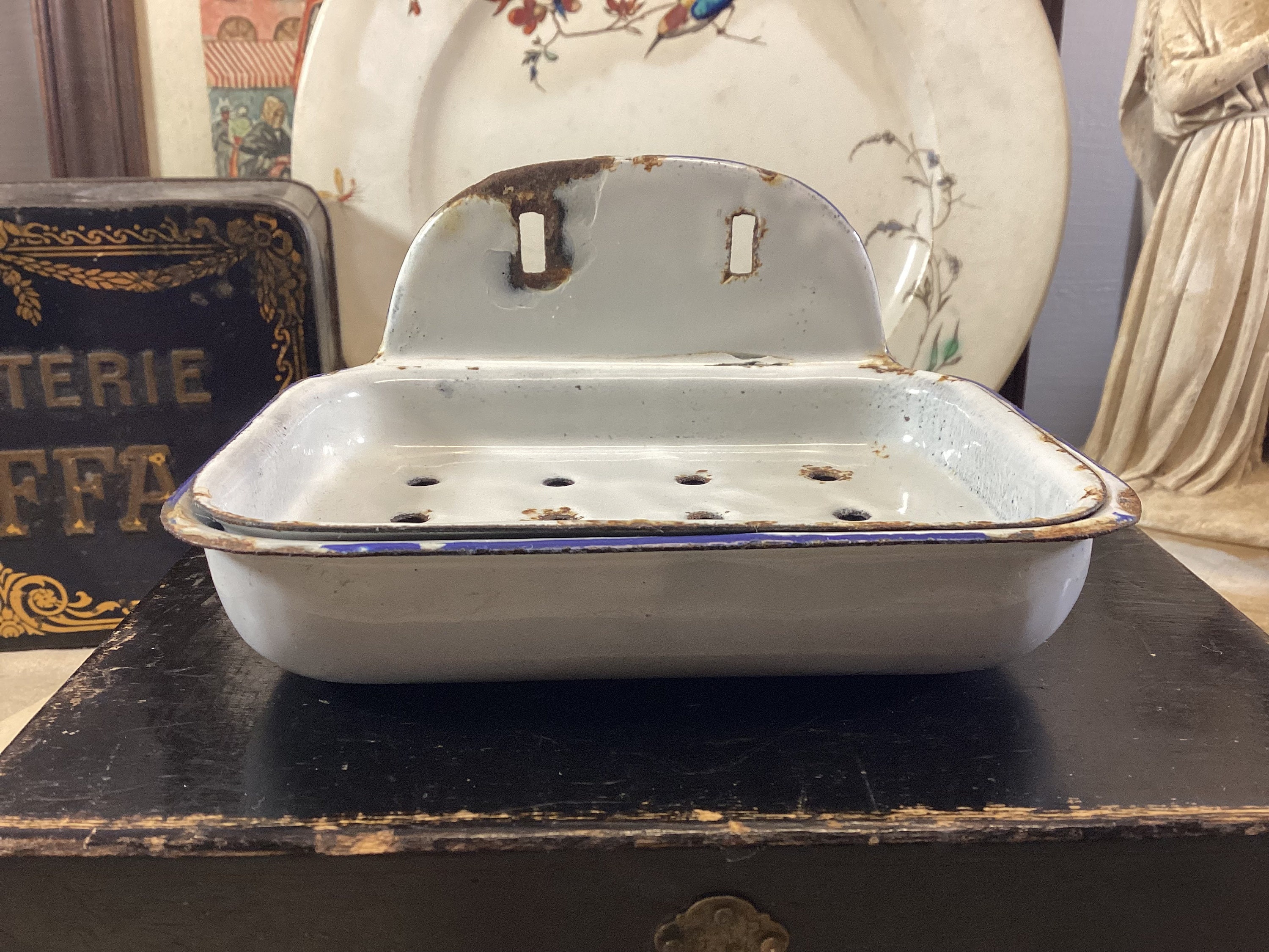 Enamel Sink Drainer Etsy