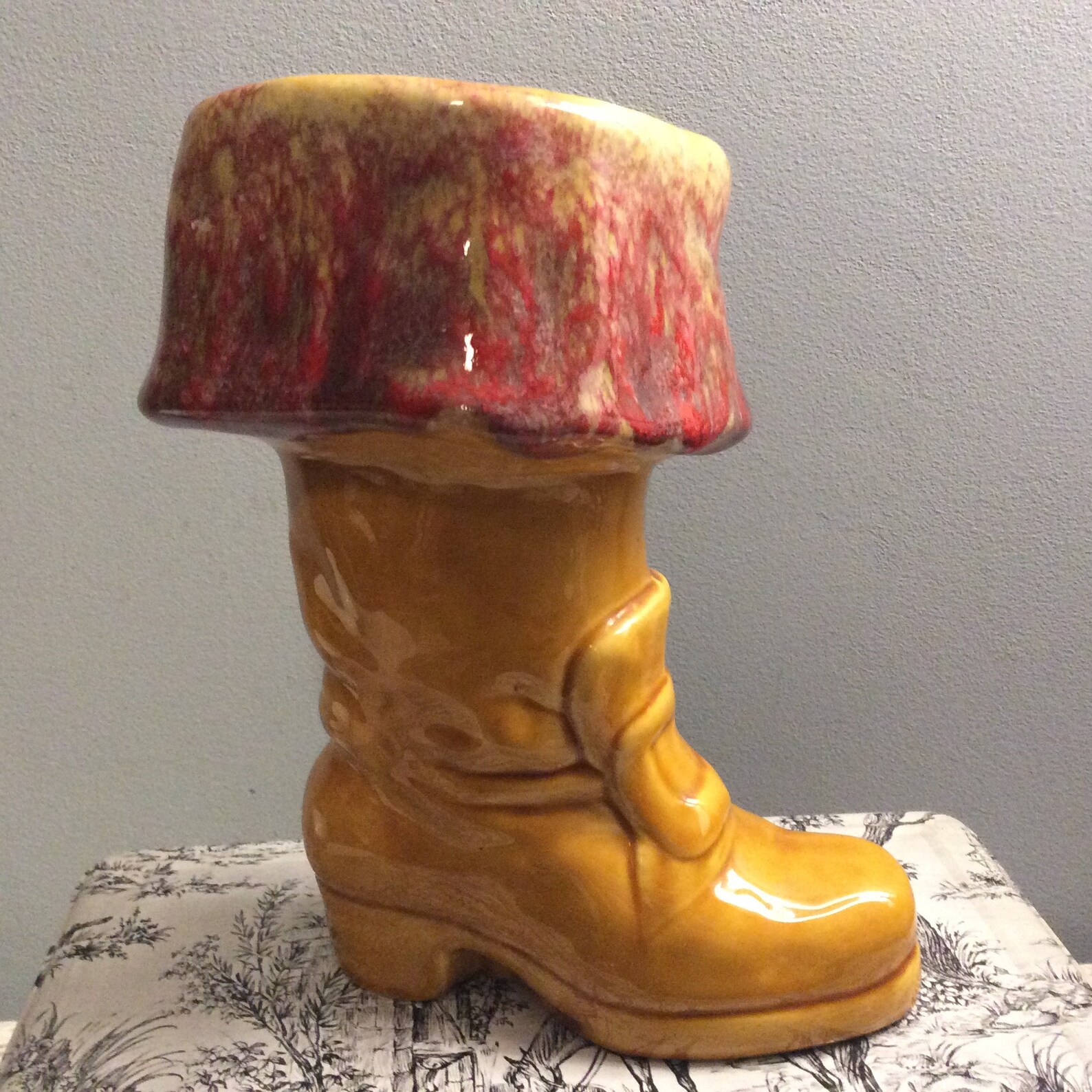 Kitsch Ceramic Boot Vase Vintage Buckle Boot Vase Etsy