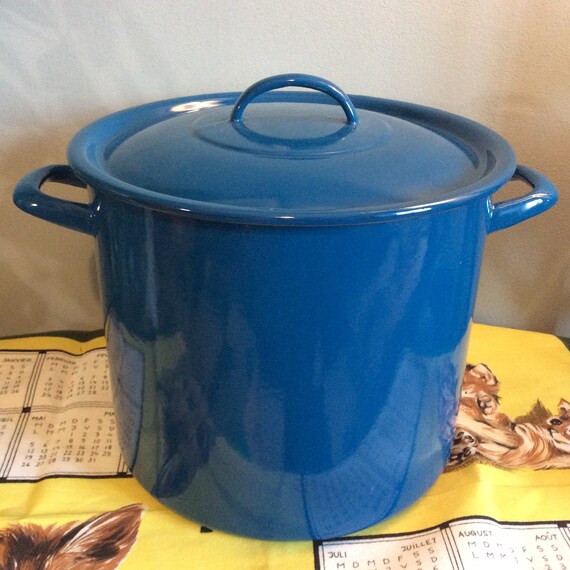Blue Enamel Cookware Copper Pans Safe