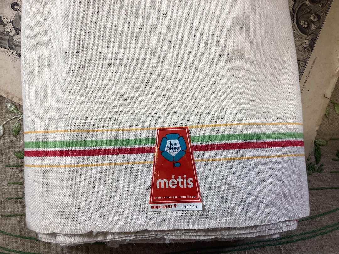 Toile Metis Fleur Bleue