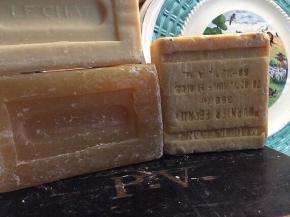 3 French Vintage Le Chat Marseille Soap Cubes French Soap Etsy Finland