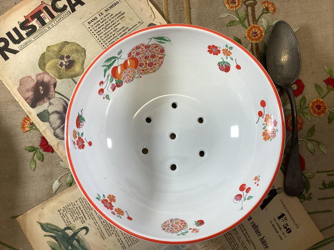 Französisches Vintage Revol Weißes Porzellan mit Früchten und Etsy.de