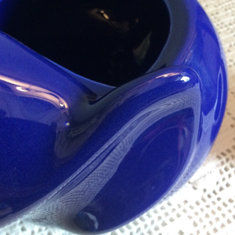 Vintage French LIPTON deep blue/midnight blue elephant teapot Etsy