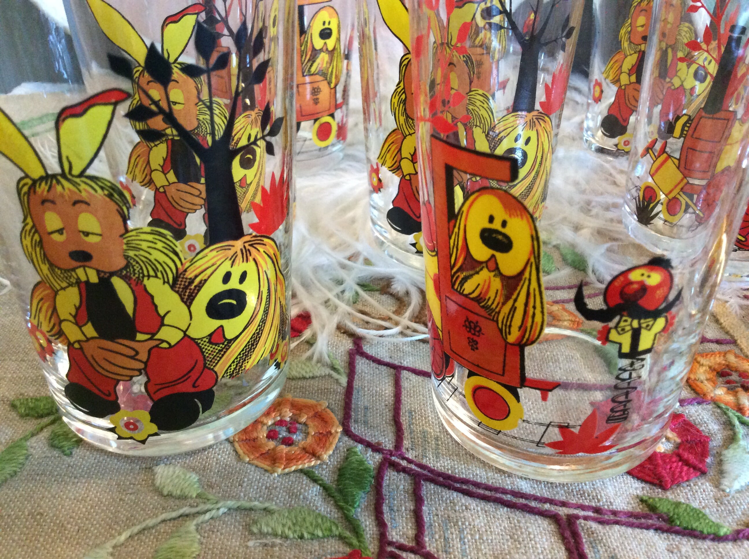 4 Français Vintage Les Lunettes Magic Roundabout - Dougal Zébédée Dylan Le Manege Enchange Pollux Ze