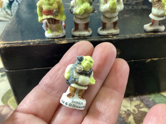 12 French Shrek Feves Shrek Miniature Ceramic Figurines Shrek