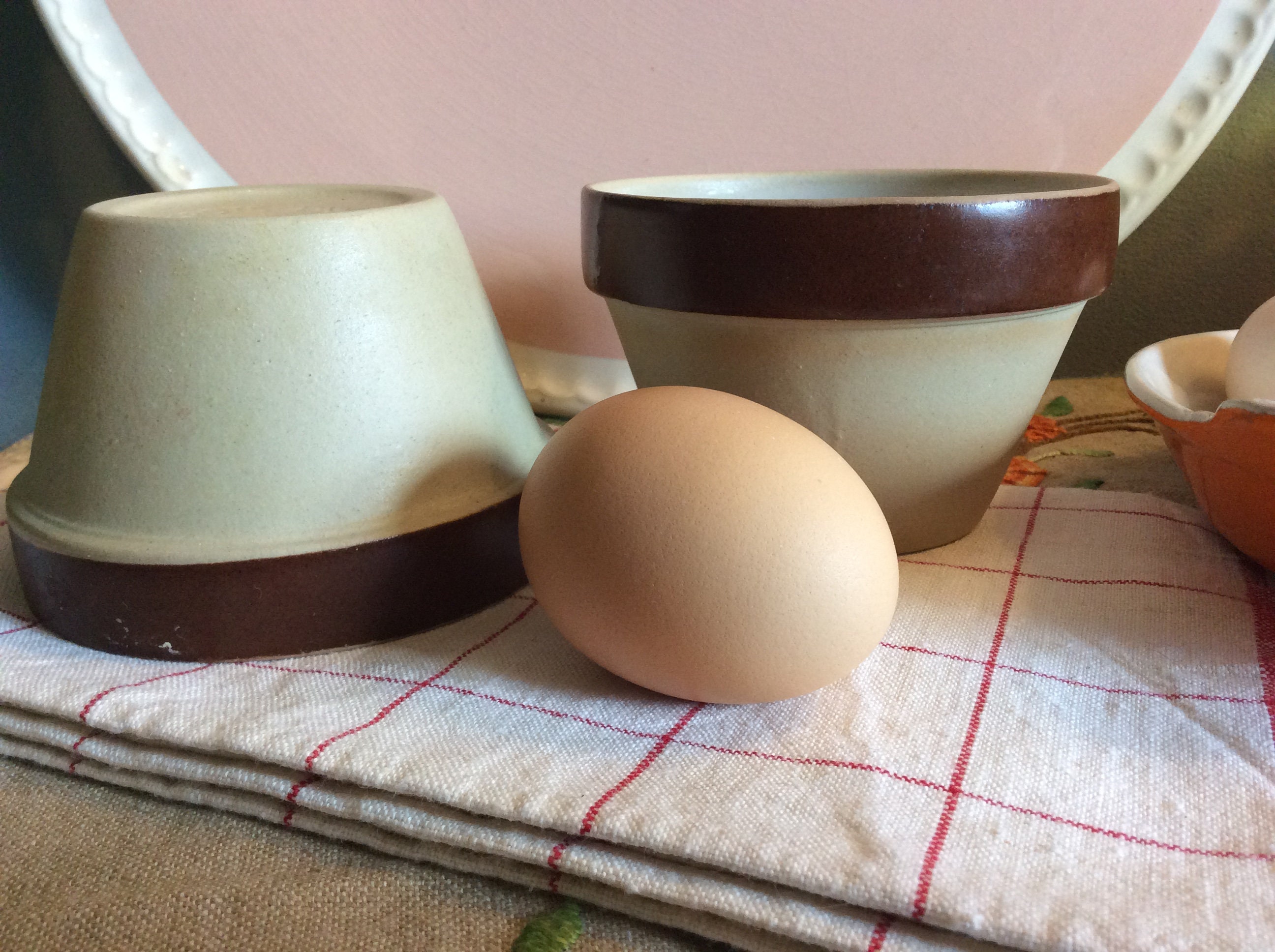 Digoin Grespots France Bowl - Vintage Faïence Français Vintage Stoneware Rustic Bowl