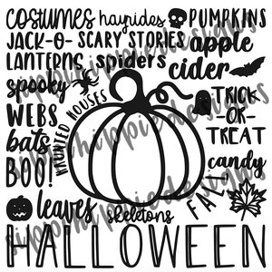 Halloween Typography SVG