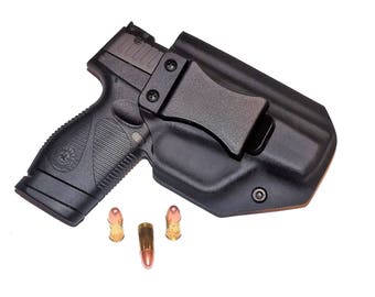 Aggressive Concealment PTIWBLPBK IWB Kydex Holster Taurus PT709/PT740 slim