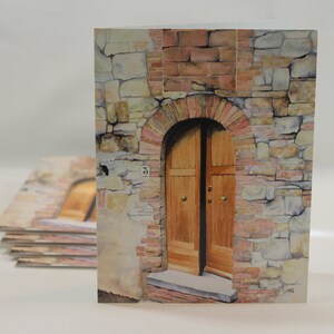 Castellini #3, Set of 5 Note Cards with Envelopes from Original Watercolor Painting