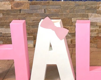 Customized Name - Mache Letters/Nursery/Room Decorations/Birthday Decor/Baptism/Baby Shower