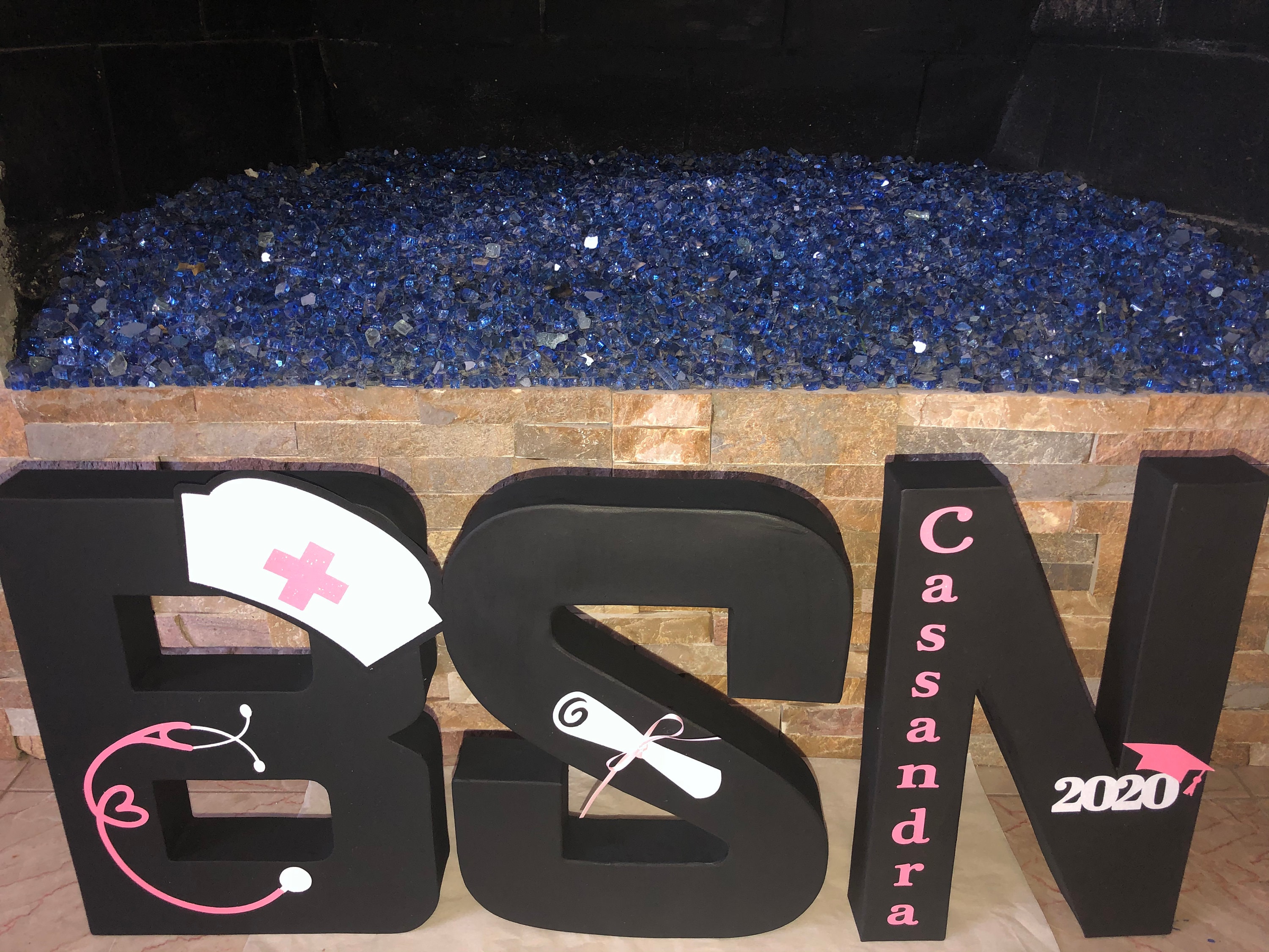 BSN_MSN_LPN Mache Letters/graduation Party/room Decor/graduation Gift ...