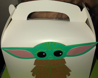 Party Favor Boxes/Birthday BabyYoda Favor boxes/ Party Decorations
