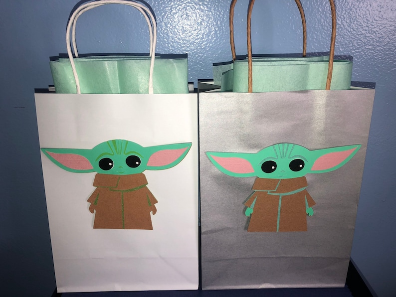 Baby Yoda Favor Bags  Birthday Party