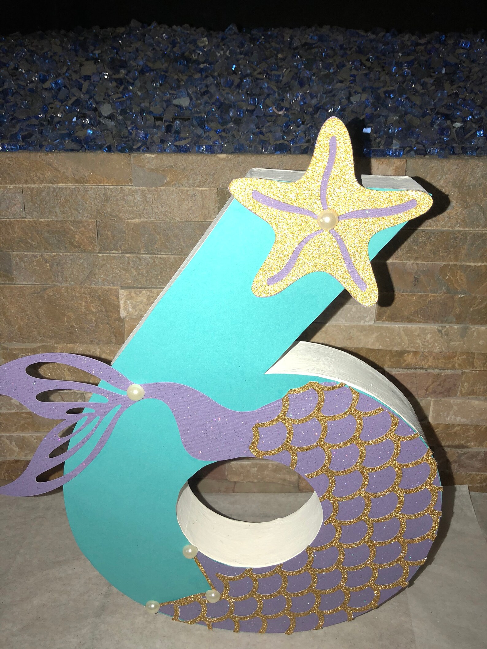 Customized Age - Mermaid Mache Numbers- Birthday/baby Shower/room Decor ...