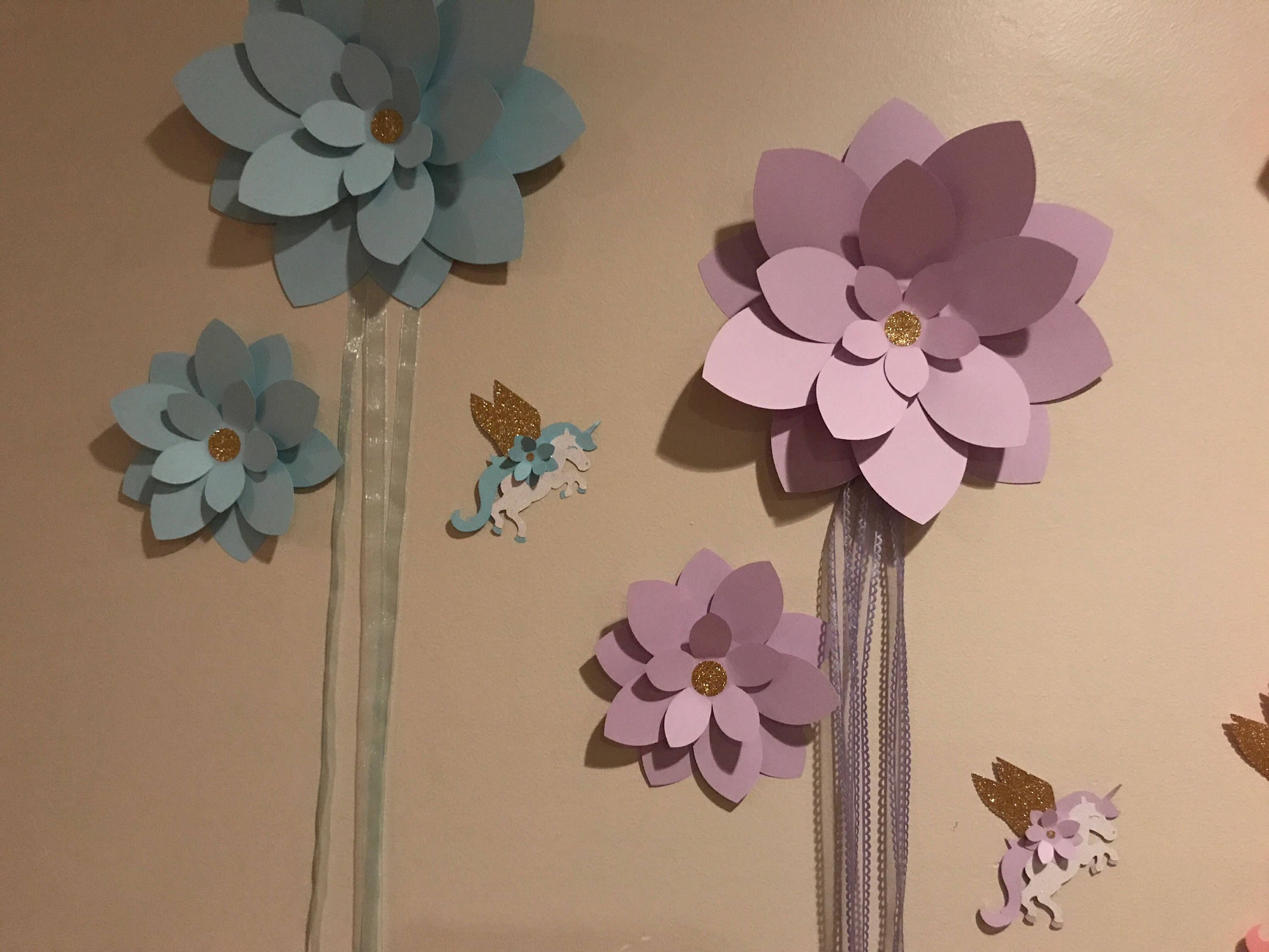 Floral Unicorn With Horse Glitter Arch Backdrop Kit