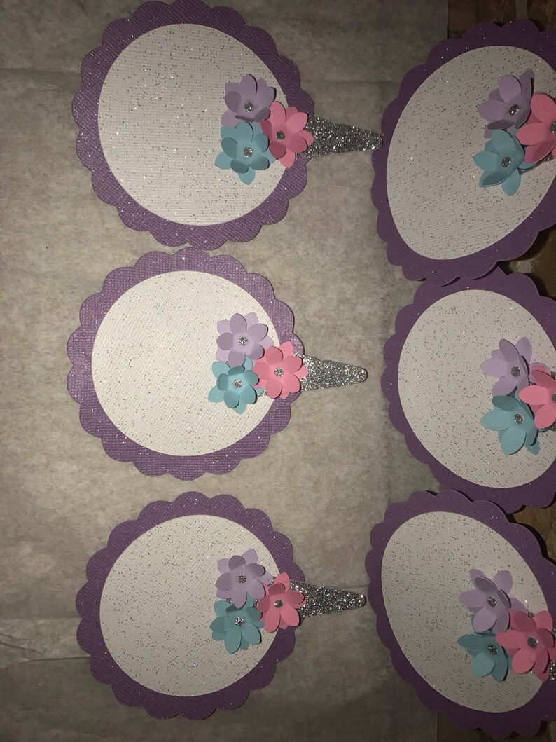 Small Unicorn Cutouts Set
