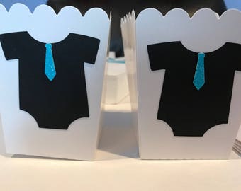 Small Popcorn/Candy Box - Onesie with Necktie