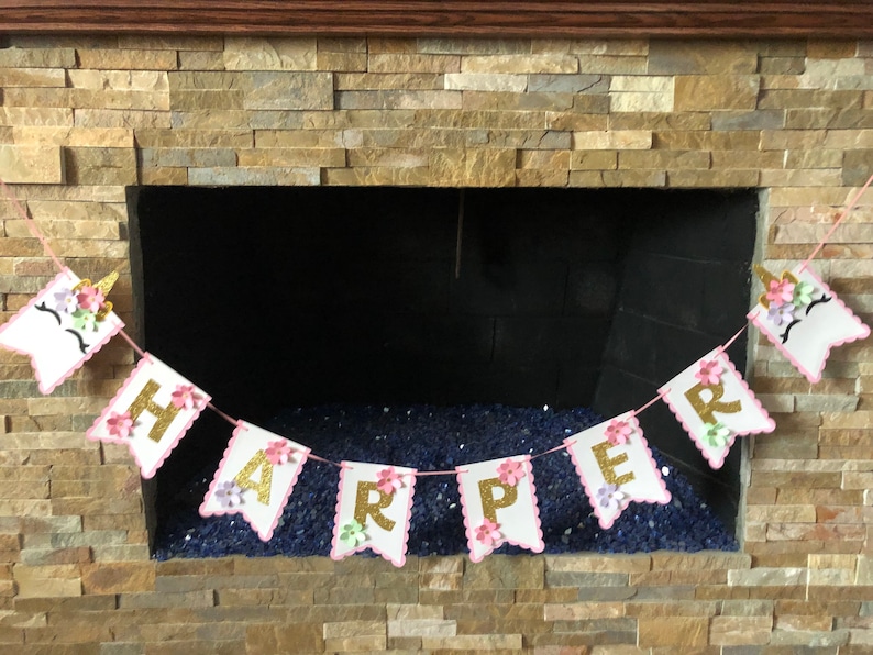 Personalized Unicorn Name Banner image 2