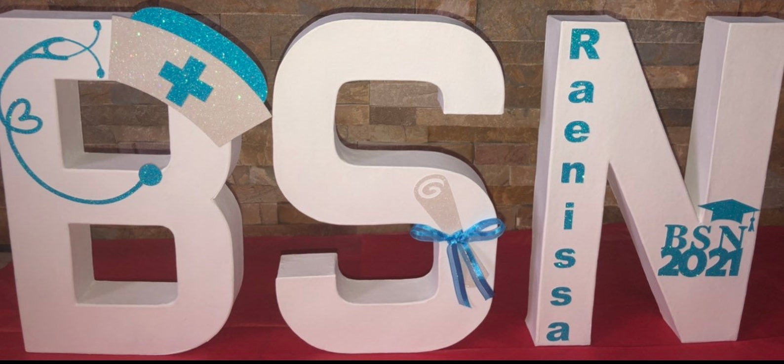 BSN_MSN_LPN Mache Letters/graduation Party/room Decor/graduation Gift ...
