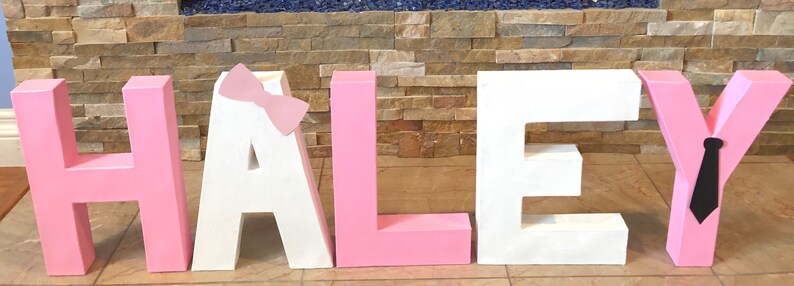 Customized Name - Mache Letters/nursery/room Decorations/birthday Decor ...