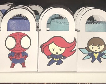 Superhero- Set of 12 Small Candy Bags