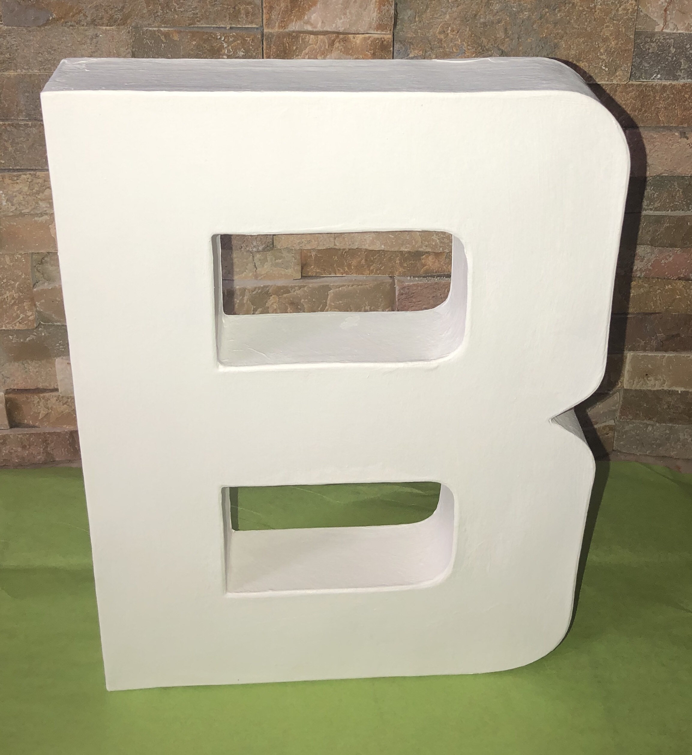 Set of Two 12 Tall Paper Mache Numbers for Anniversary or Birthday