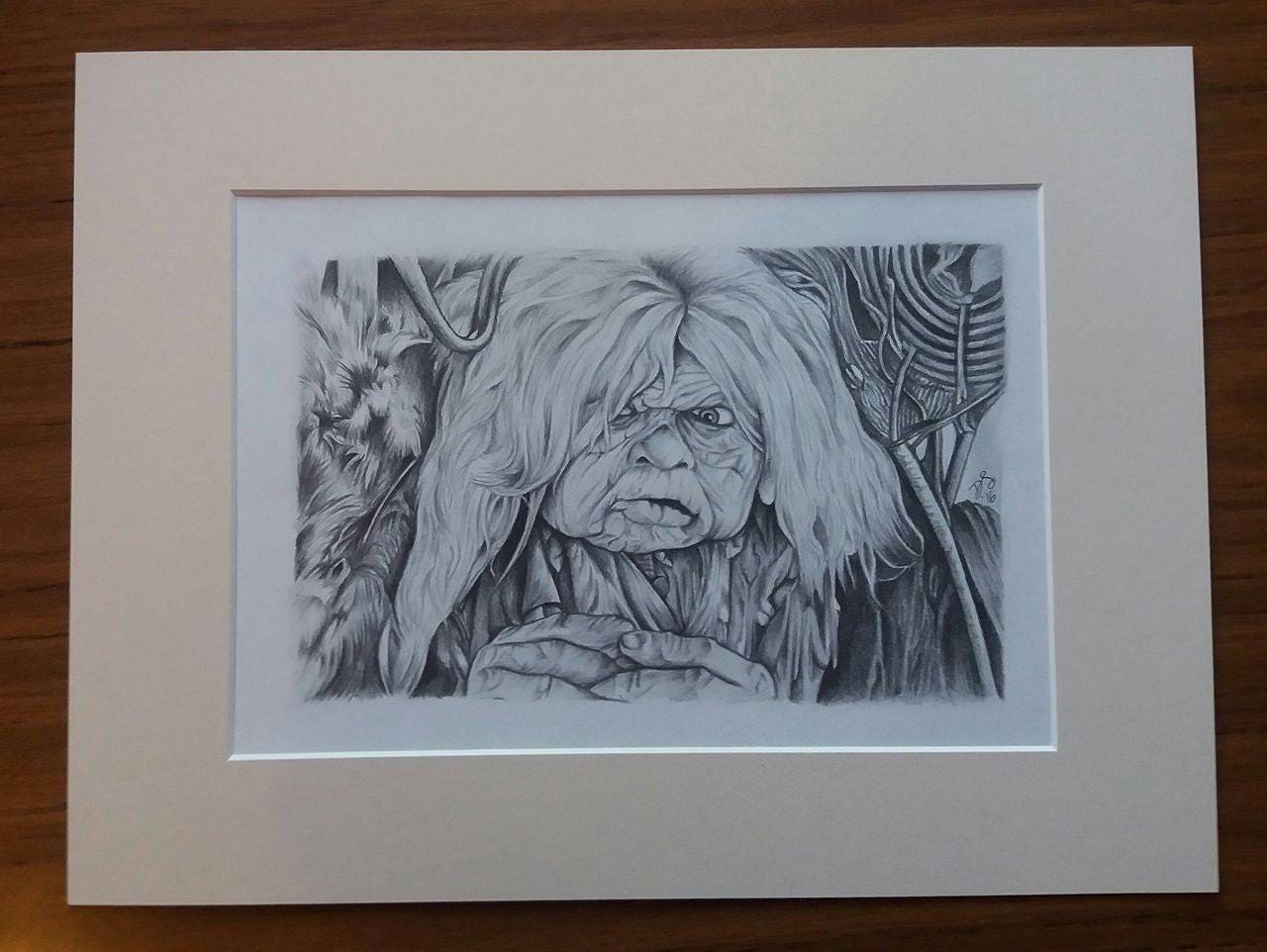 Trash Lady Labyrinth A3 Hand Signed Limited Print by David Etsy