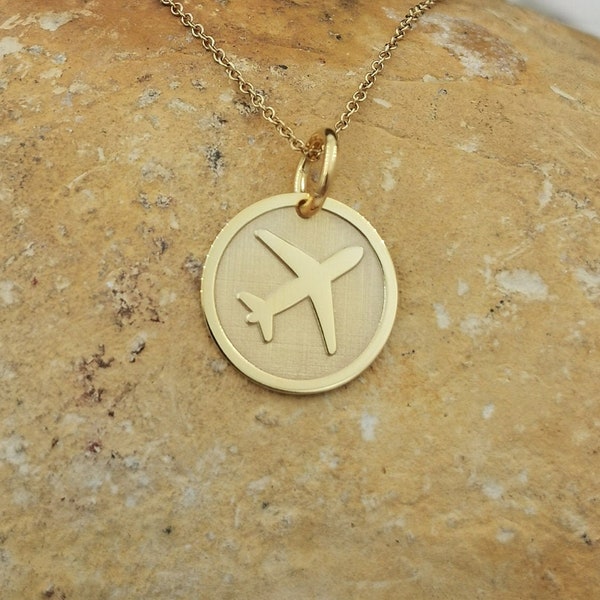 Airplane Necklace Etsy