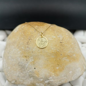 Dainty 14k Solid Gold Horse Zodiac Necklace, Personalized Horse Zodiac Pendant, Chinese Zodiac Pendant, Year of the Horse image 6