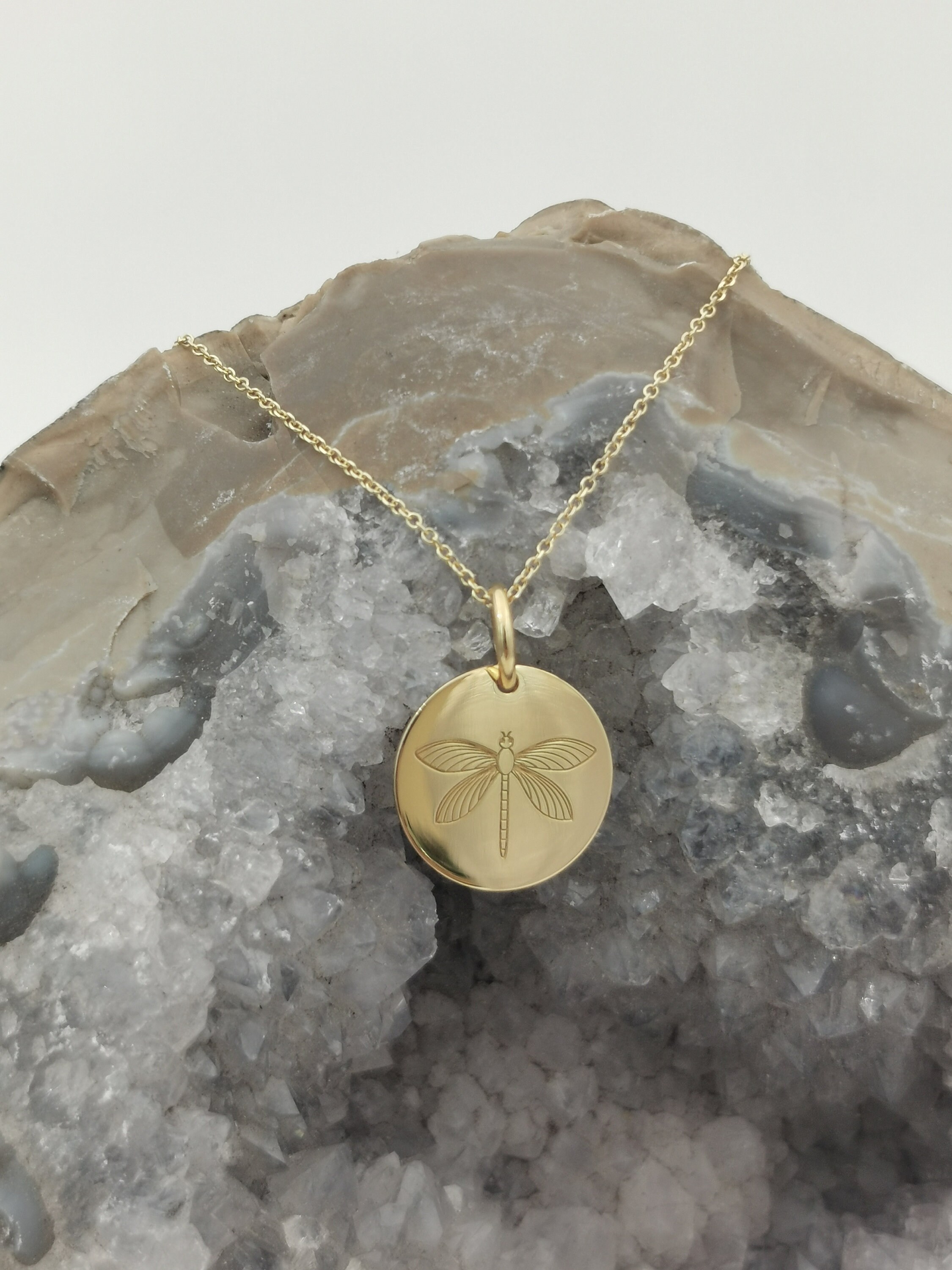 Golden Dragonfly Necklace main image 1