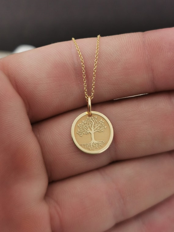 14K Gold Tree of Life Necklace 