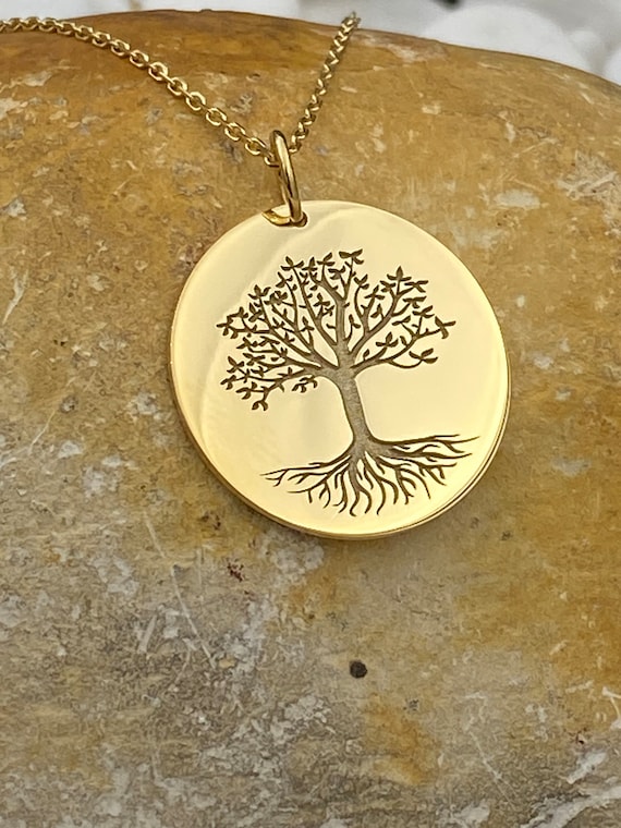14k white gold tree sale of life necklace