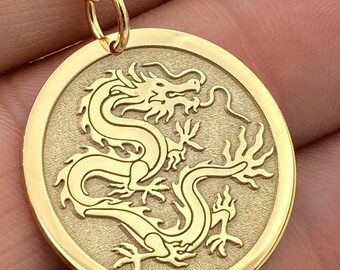 Collier Dragon Chinois En émail Jaune Or - Longueur Réglable - Marque ButterflyBIJOUX