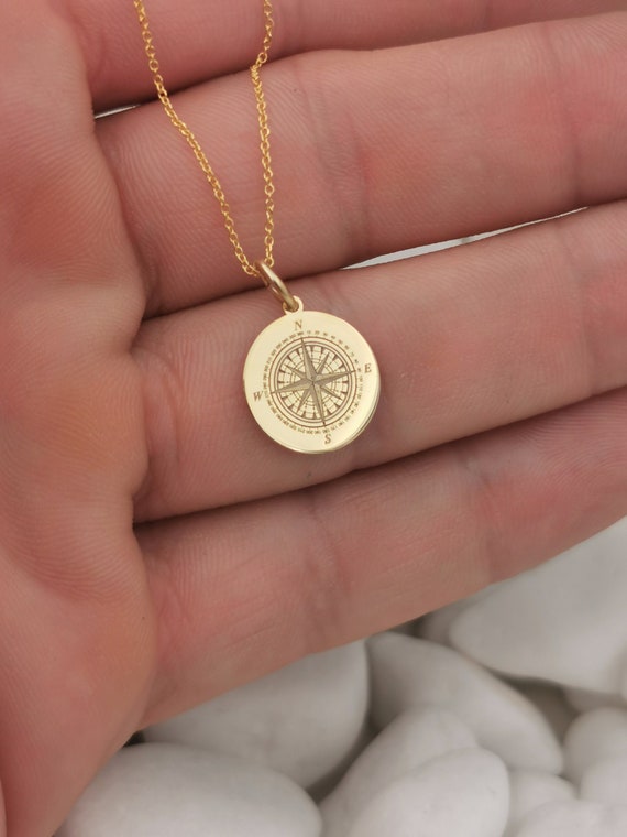 Compass Necklace. Made this beautiful piece out of 14K Solid Gold. I always  saw people searching for the necklace but I never seen it made out of solid  gold. So I decided