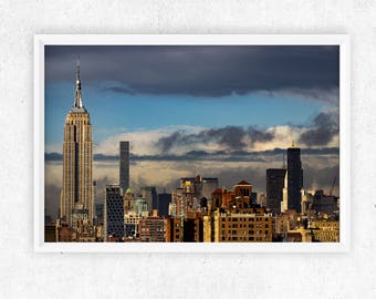 NYC Skyline Manhattan Photography Print | 'Empire State of Mind' -  (New York City, NY)