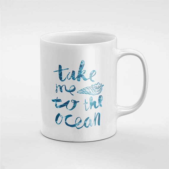 Beach Sea Shells Ceramic Coffee Mug Cup 10 Fluid Ounces Blue Beach Sea Shells Ceramic Coffee Mug Cup 10 Fluid Ounces Blue
