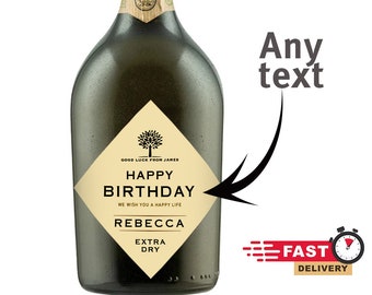Personalized Prosecco Champagne Wine Label  Funny Novelty Gift   Birthday Anniversary, Label Custom Name, Digital Label, Valentine's gift