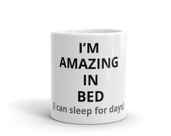 Work and gift white glossy mug