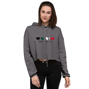 Kuwait National Day Crop Hoodie