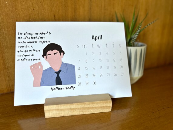Printable the Office 2024 Desk Calendar, 5x7 - Etsy