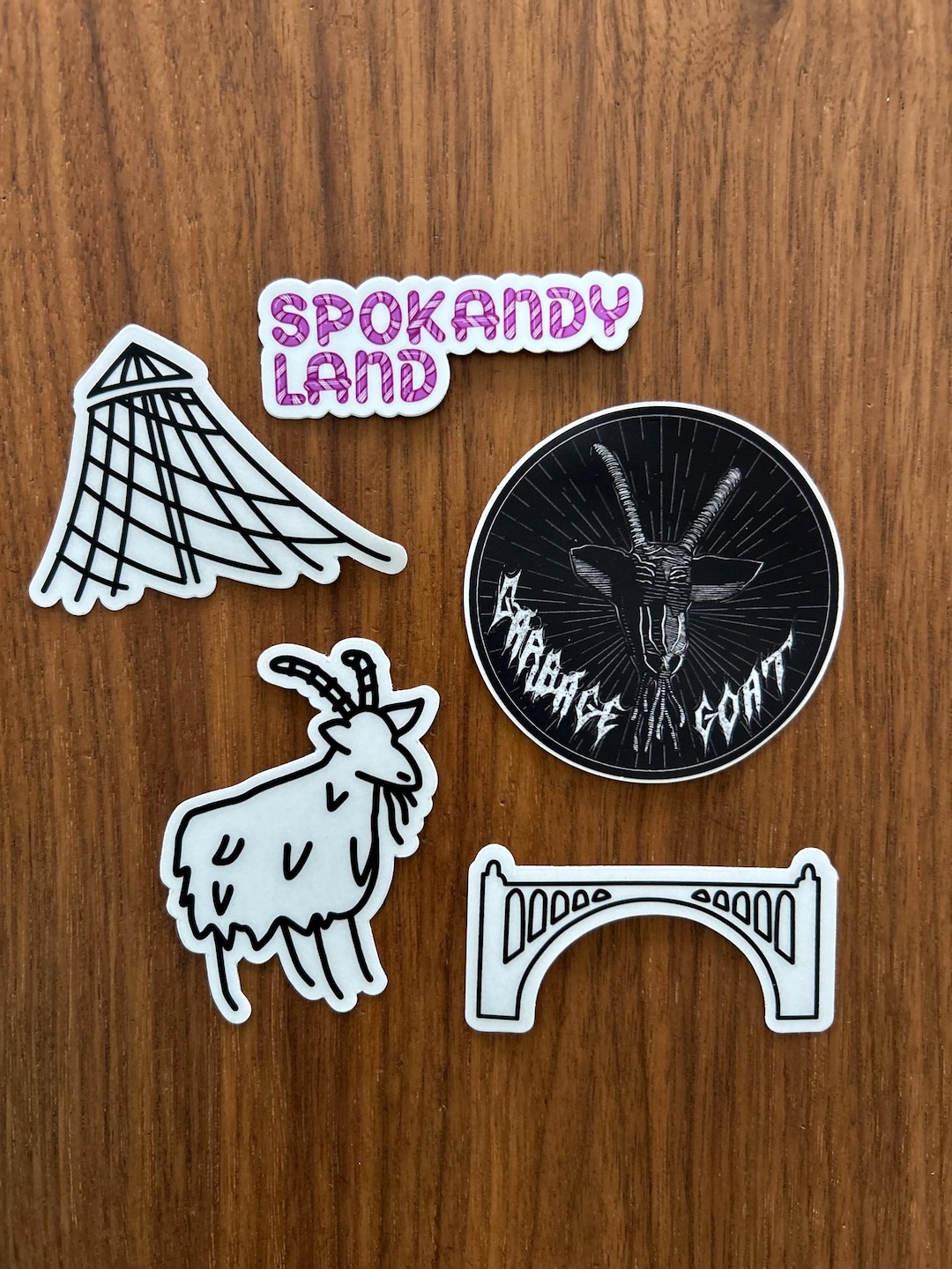 Spokane Sticker Spokane Vinyl Stickers Set of 5 | Washington Stickers - Etsy