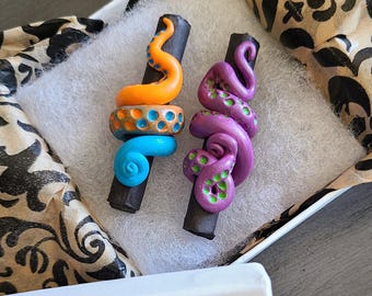 Octopus Tentacle Bead - Hand Painted in any Color Combination