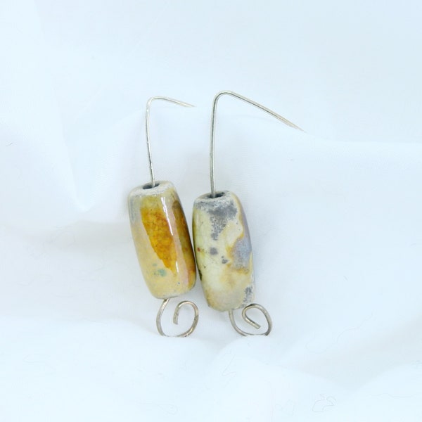 Italian handmade jewelry in Raku ceramic and 925 Sterling Silver - handmade jewelry with love and dedication - creative craftsmanship