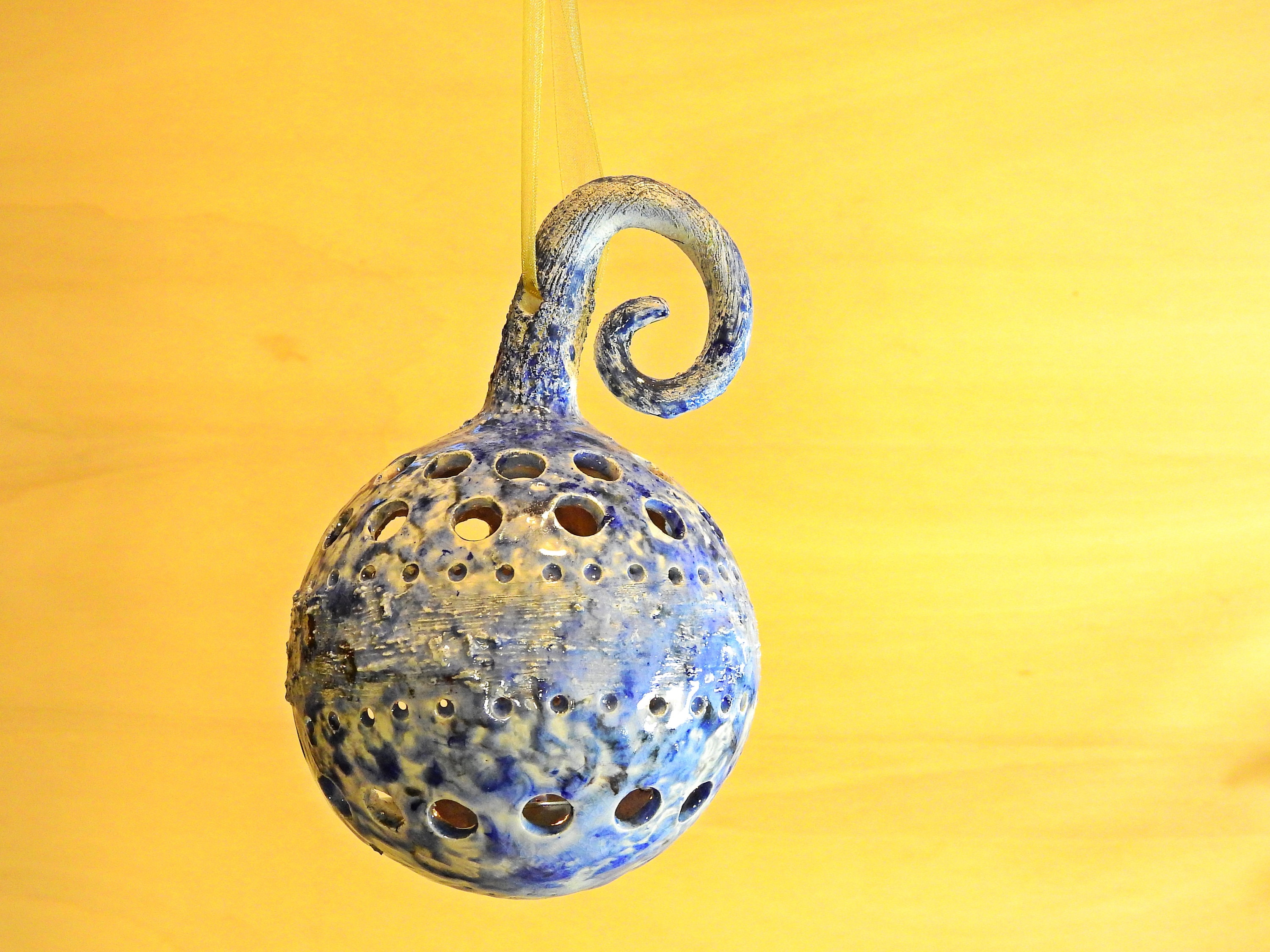 Pendant Light Holder With Various Shades of Blue Tealight Etsy