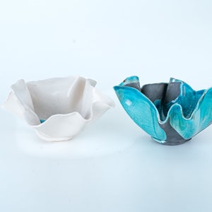 Sea and Sand: Artistic Ceramic Bowls, Unique Handmade Creations image 5