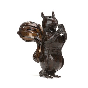 Metal Squirrel Garden Ornament Sculpture Art Handmade - Etsy UK