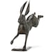 Metal Running Hare Garden Ornament Sculpture Art Handmade Recycled ...