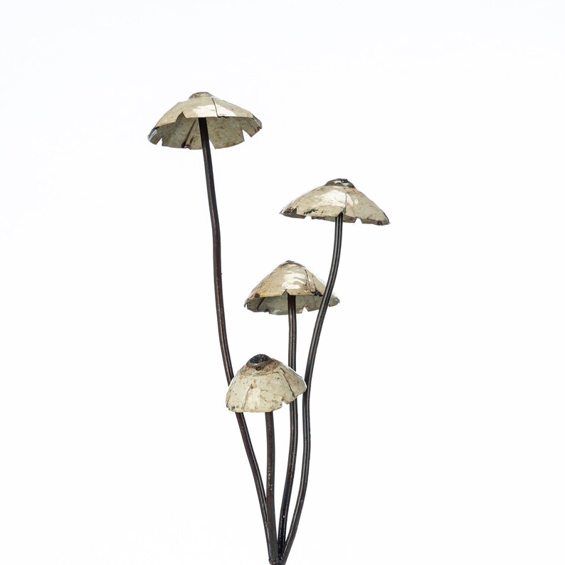 Metal Mushroom Garden Ornament Sculpture Art Handmade Etsy UK