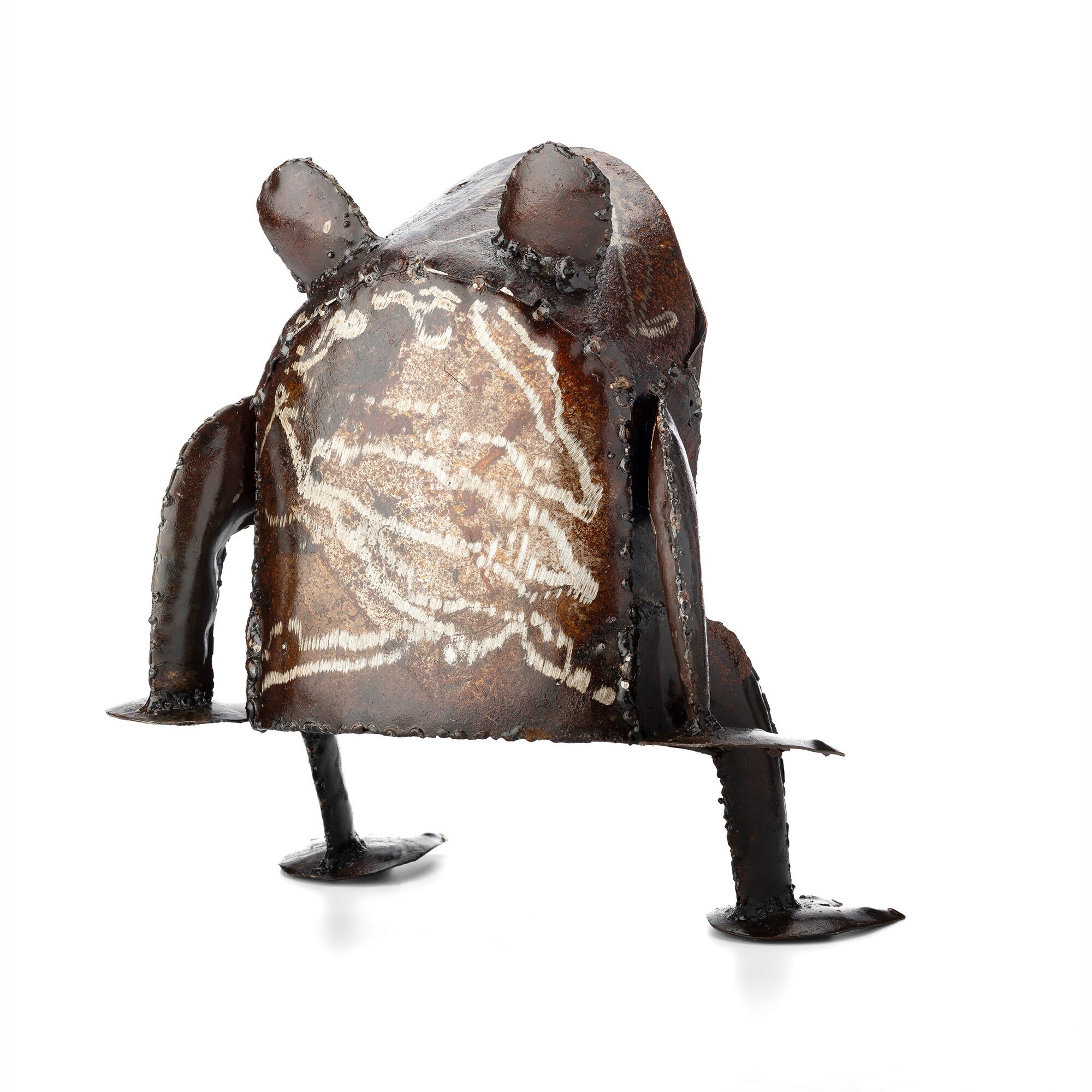 Metal Frog Garden Ornament Pond Sculpture Art Handmade Etsy UK