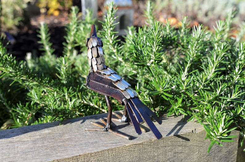 Metal Bird Garden Ornament Sculpture Art Handmade Recycled Etsy UK